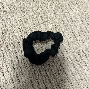 Black Hair Scrunchie Elastic Accessory